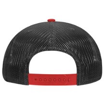 Count's Kustoms Classic LOGO Patch Red Flat Bill Trucker Hat - Image 3