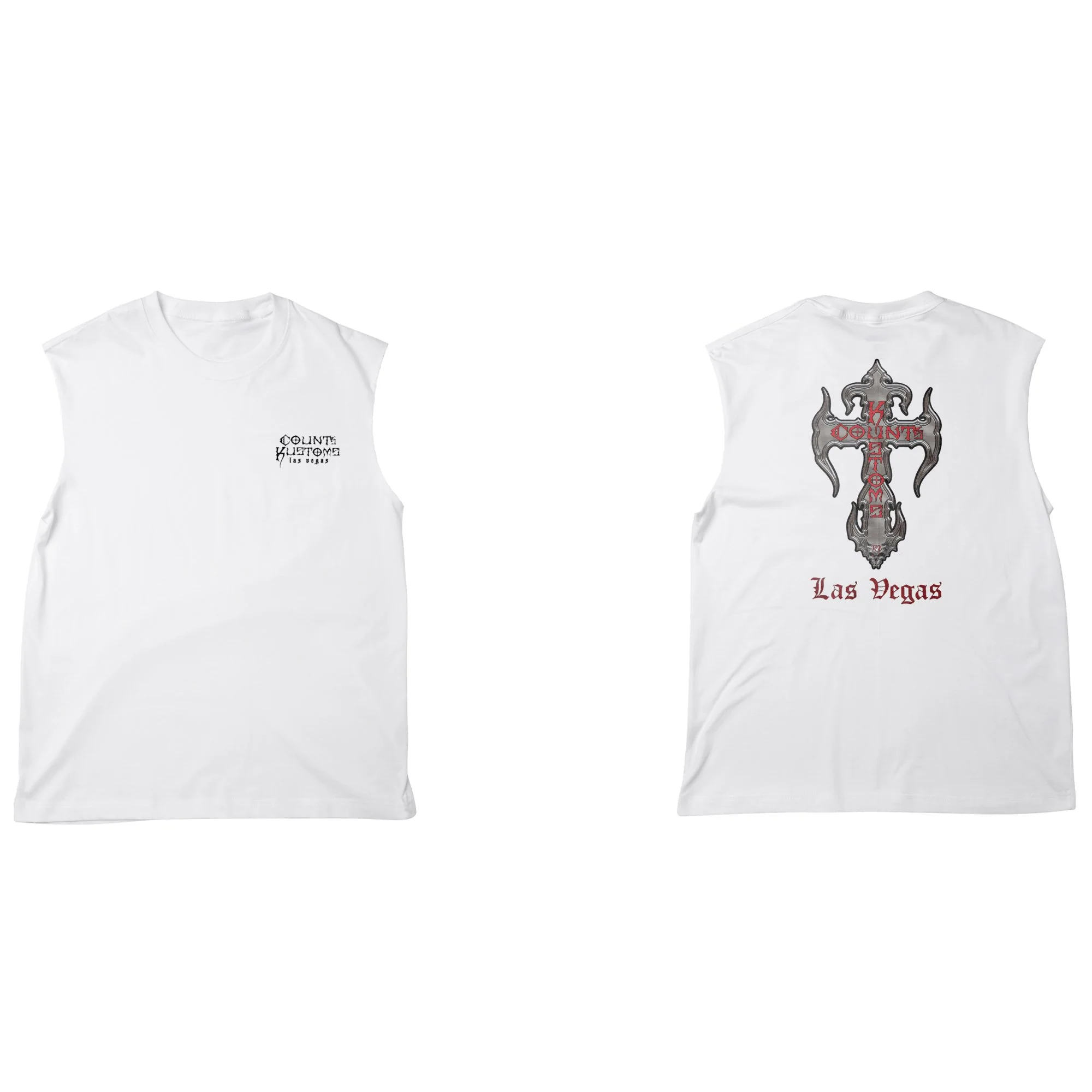 Count's Kustoms Road Warrior Classic KROSS Sleeveless Unisex T-Shirt - Image 6
