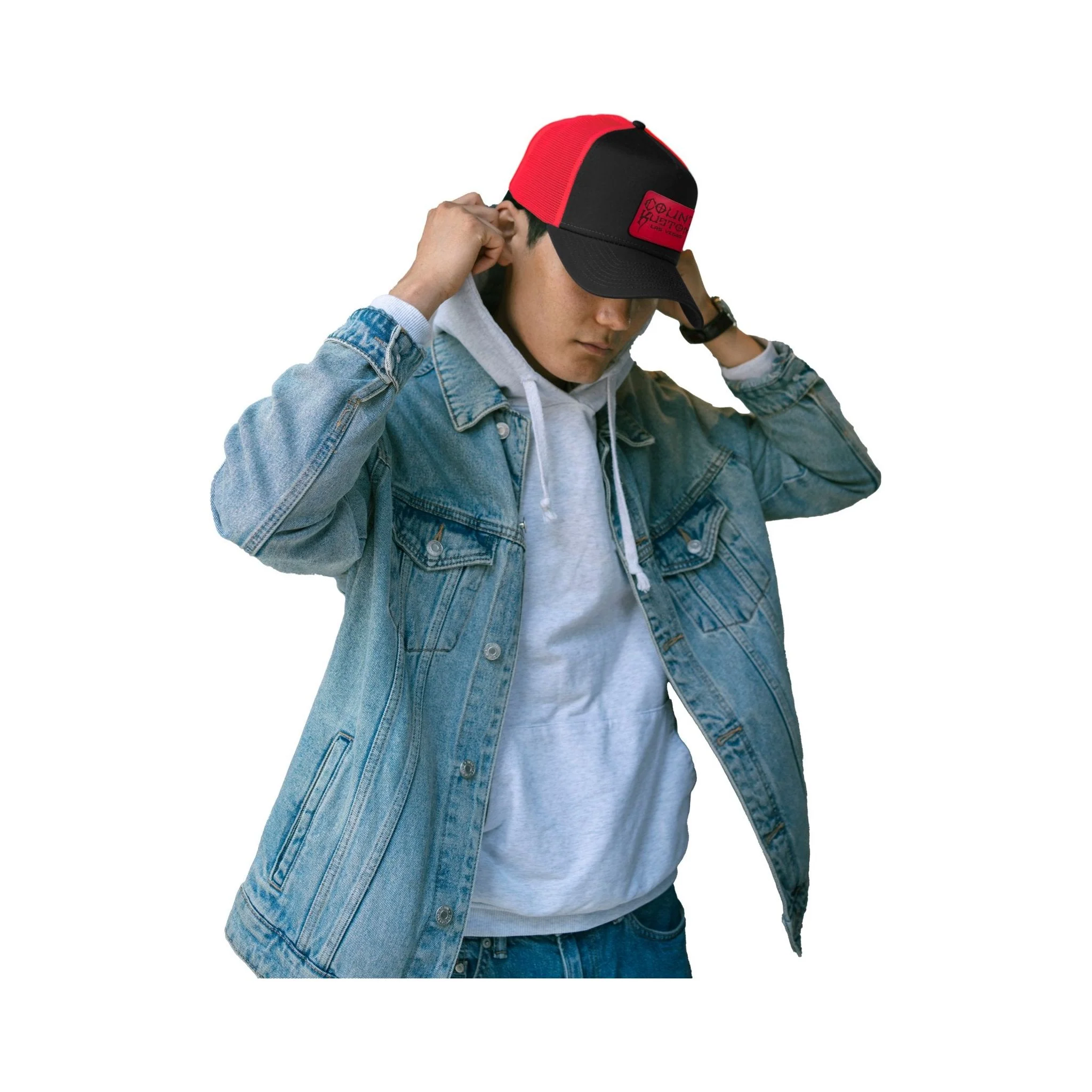 Count's Kustoms Classic LOGO Patch Black Flat Bill Trucker Hat - Image 3