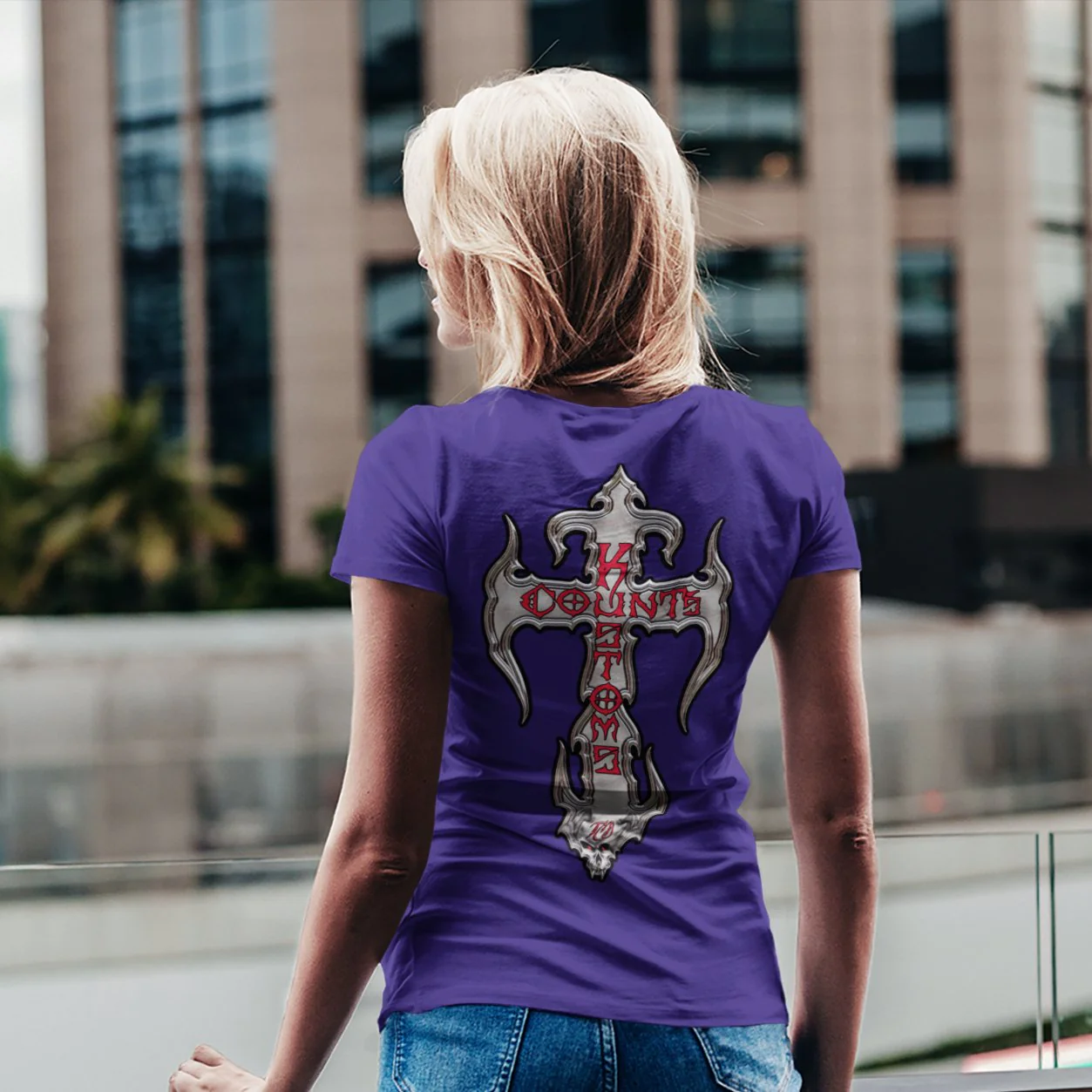 Count's Kustoms KROSS Women's Airlume SlimFit Triblend T-Shirt - Image 5