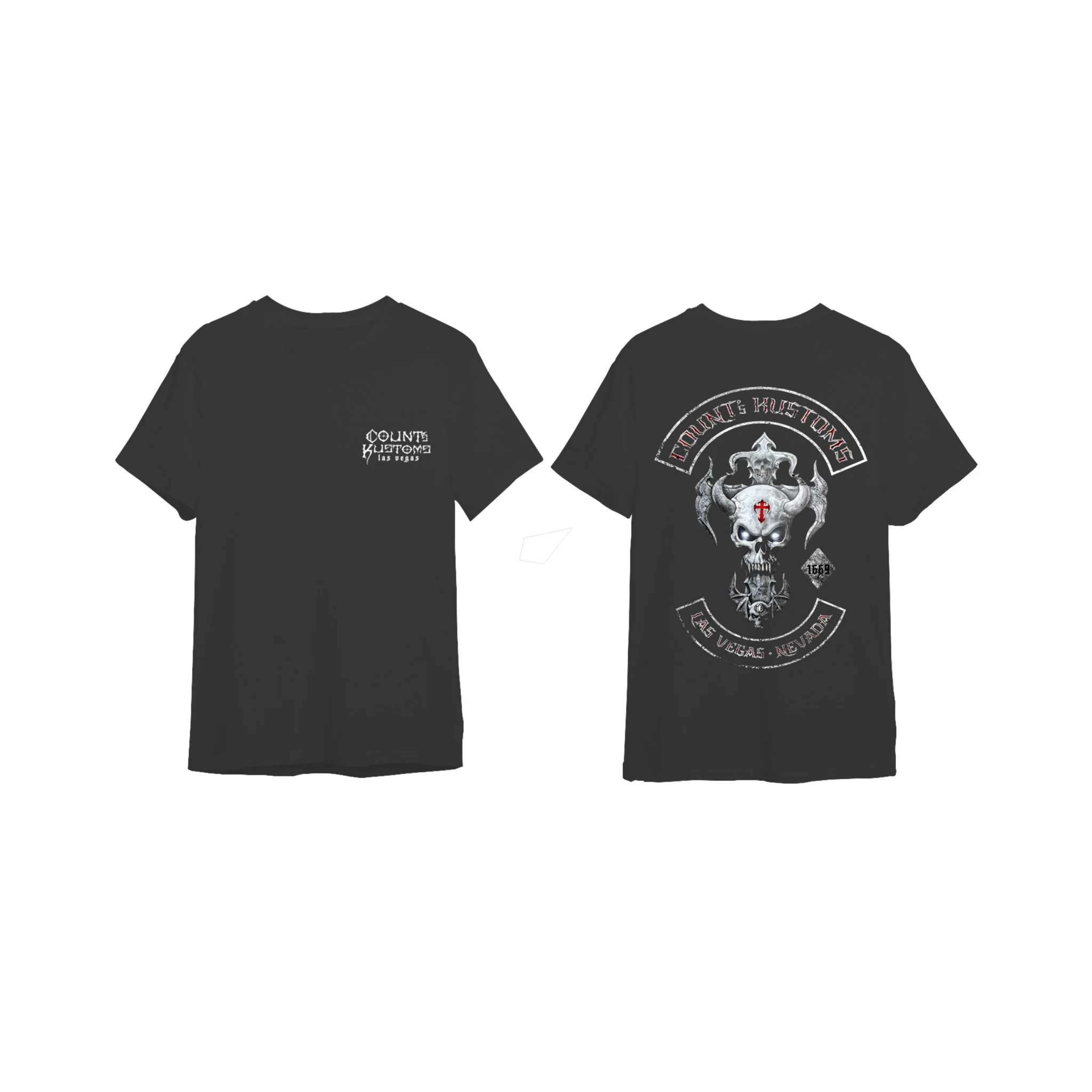 Count's Kustoms SKULL ROCKER KROSS T-Shirt Unisex - Image 10