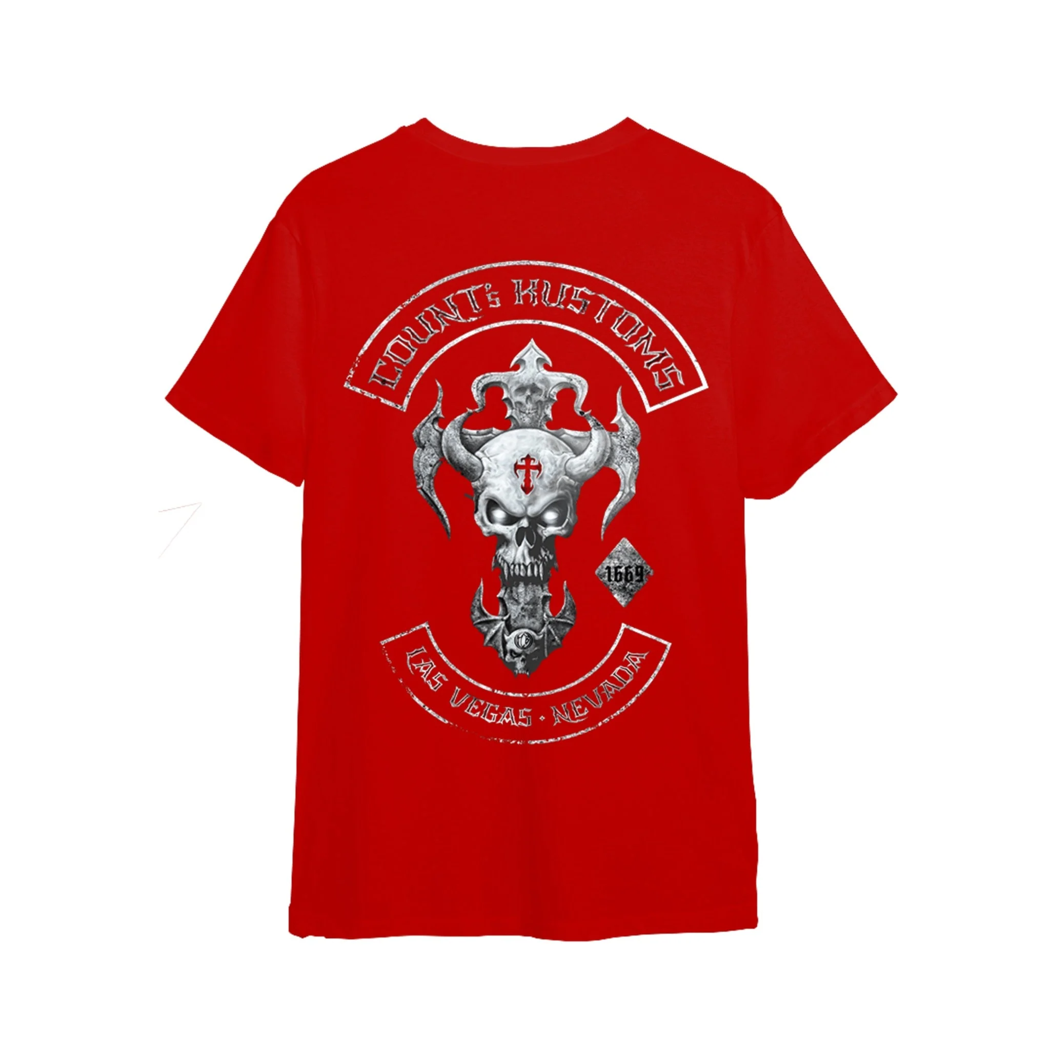 Count's Kustoms SKULL ROCKER KROSS T-Shirt Unisex - Image 3