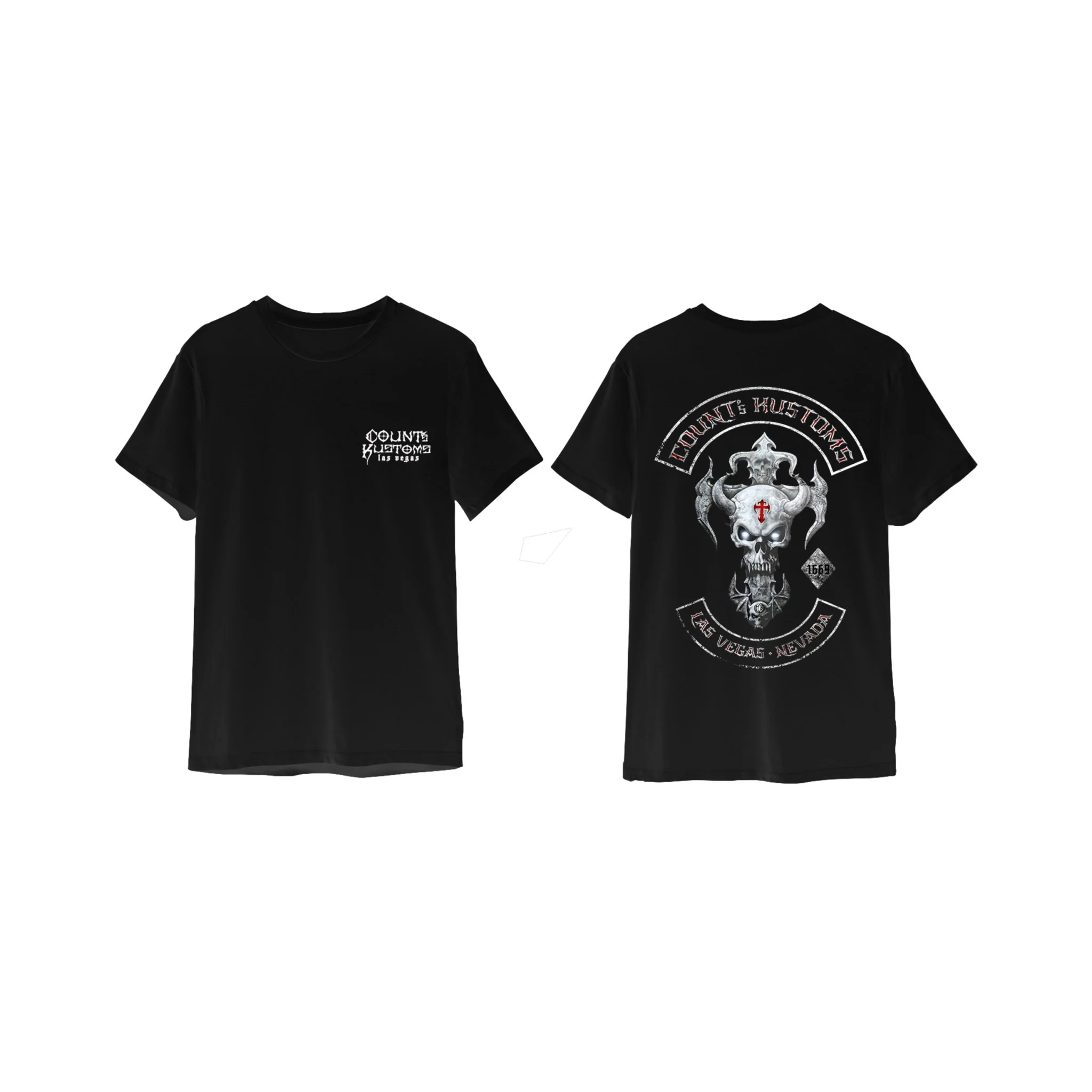 Count's Kustoms SKULL ROCKER KROSS T-Shirt Unisex - Image 4