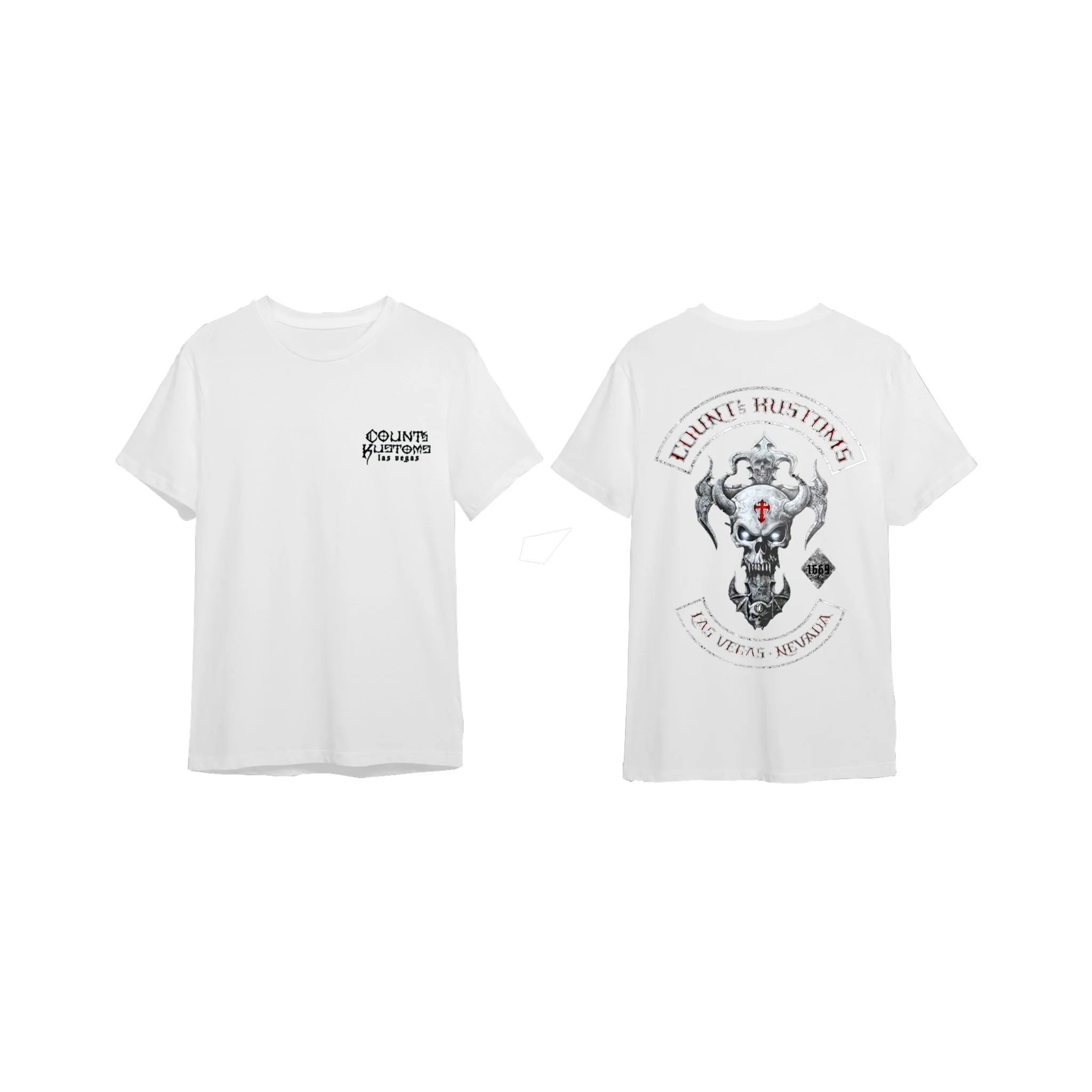 Count's Kustoms SKULL ROCKER KROSS T-Shirt Unisex - Image 6
