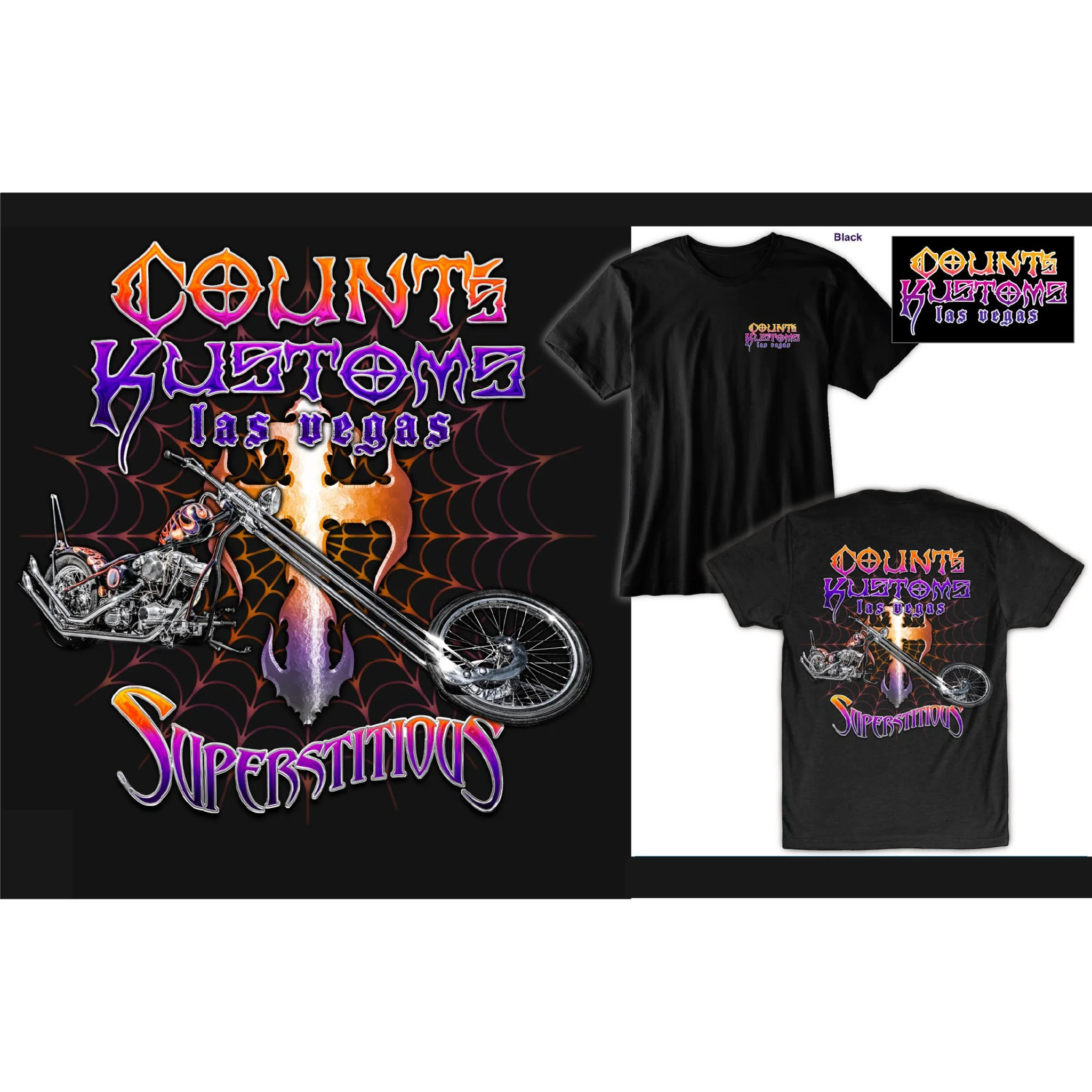 Count's Kustoms SUPERSTITIOUS T-Shirt - Image 5