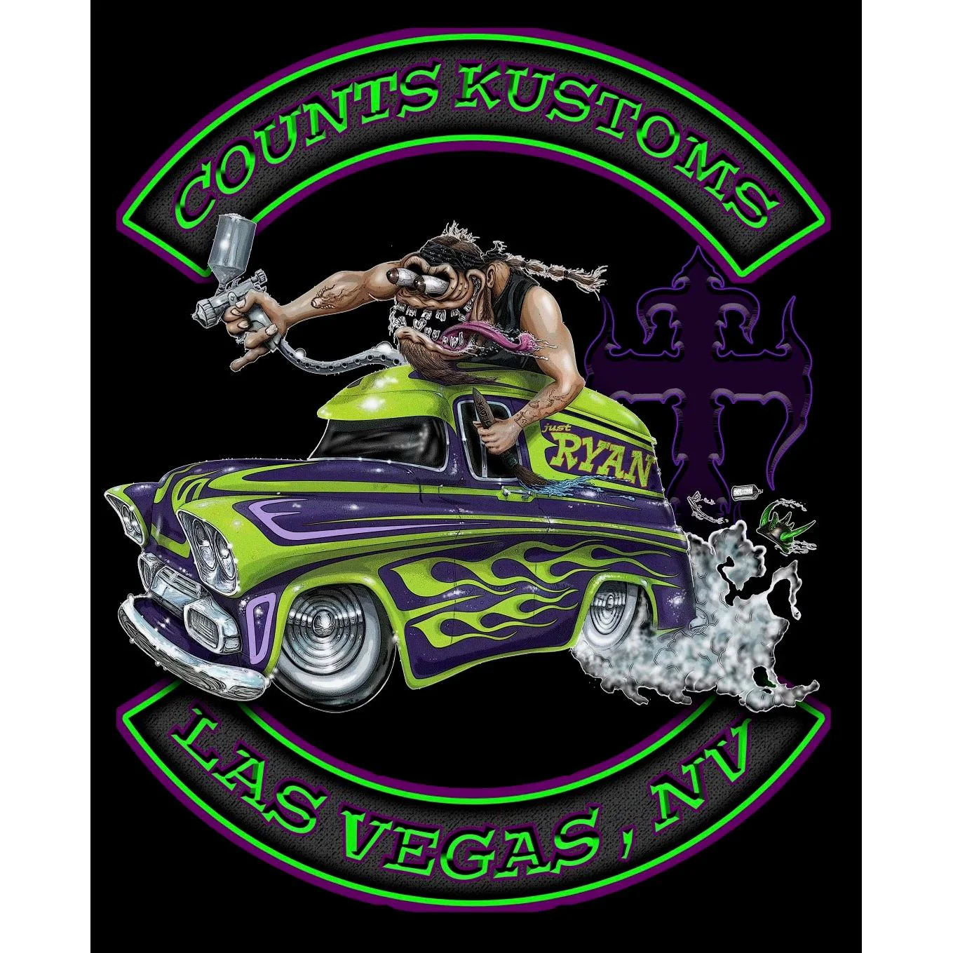 Count's Kustoms Original Just Ryan T-Shirt - Image 3