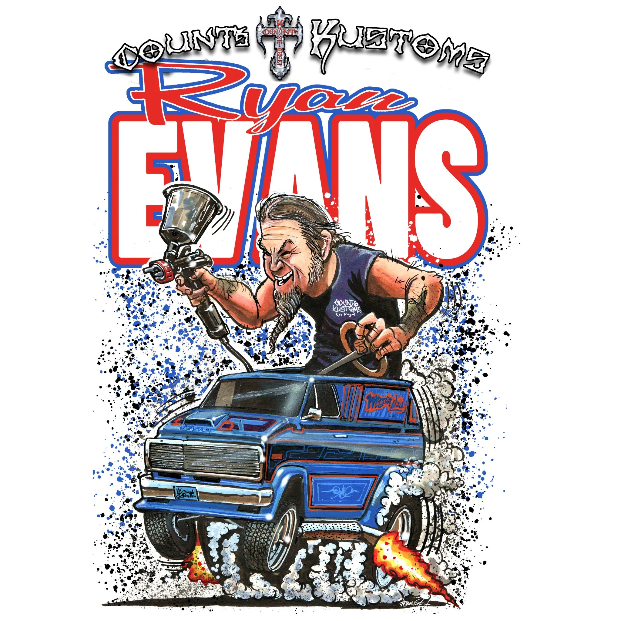 Count's Kustoms Ryan Evans Cast Tee - Image 4