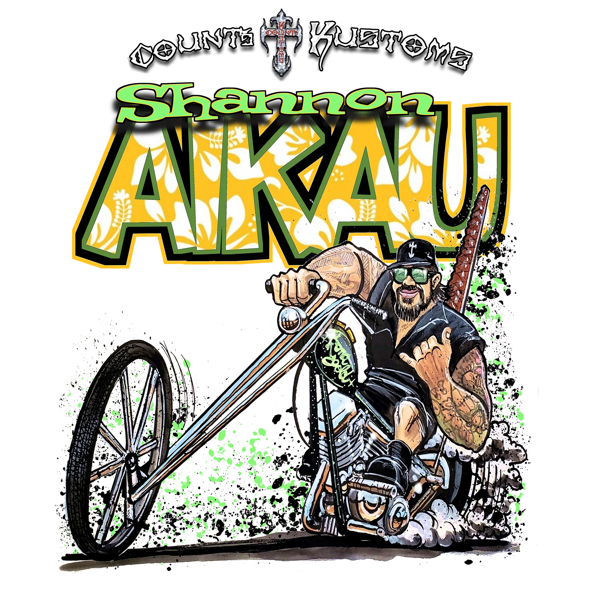 Count's Kustoms Shannon Aikau Cast Tee - Image 4